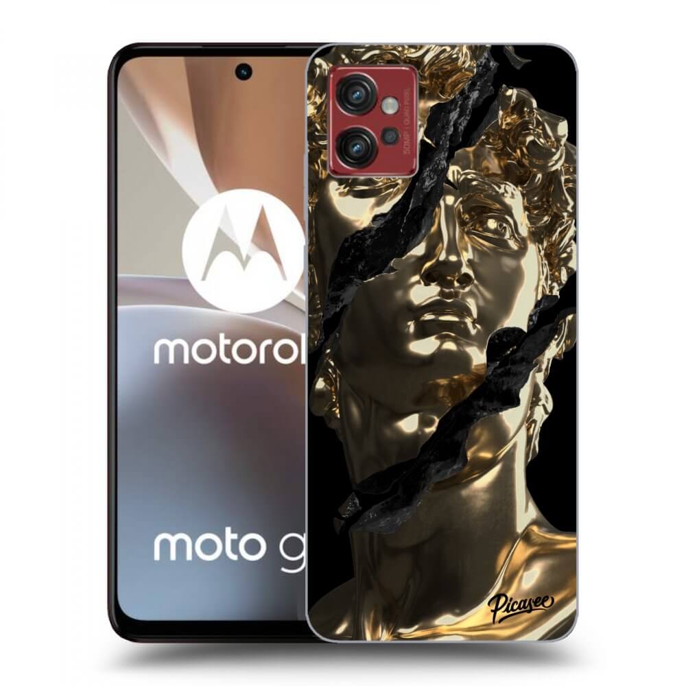 Picasee fekete szilikon tok az alábbi mobiltelefonokra Motorola Moto G32 - Golder
