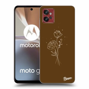 Tok az alábbi mobiltelefonokra Motorola Moto G32 - Brown flowers