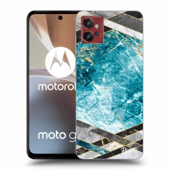 Tok az alábbi mobiltelefonokra Motorola Moto G32 - Blue geometry