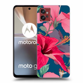 Picasee átlátszó szilikon tok az alábbi mobiltelefonokra Motorola Moto G32 - Hibiscus