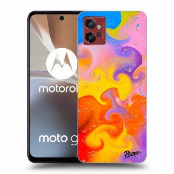 Picasee fekete szilikon tok az alábbi mobiltelefonokra Motorola Moto G32 - Bubbles