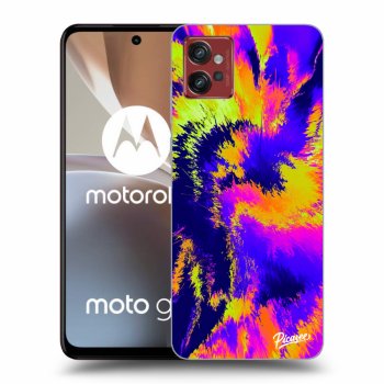 Picasee fekete szilikon tok az alábbi mobiltelefonokra Motorola Moto G32 - Burn