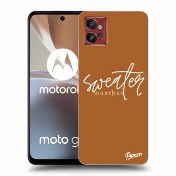 Picasee fekete szilikon tok az alábbi mobiltelefonokra Motorola Moto G32 - Sweater weather