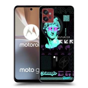 Picasee fekete szilikon tok az alábbi mobiltelefonokra Motorola Moto G32 - RETRO