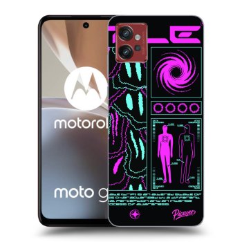 Picasee fekete szilikon tok az alábbi mobiltelefonokra Motorola Moto G32 - HYPE SMILE