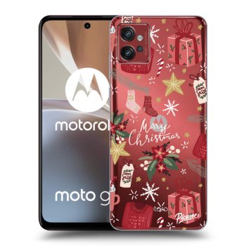 Picasee átlátszó szilikon tok az alábbi mobiltelefonokra Motorola Moto G32 - Christmas