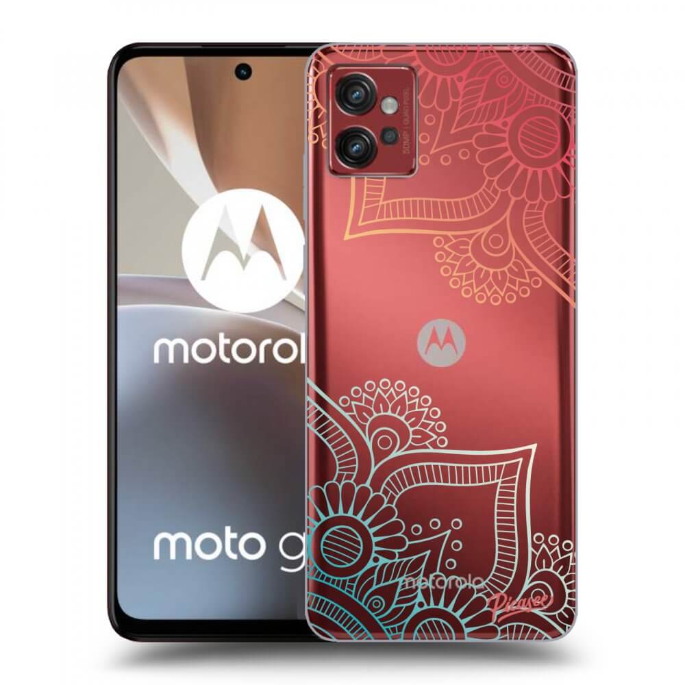 Picasee átlátszó szilikon tok az alábbi mobiltelefonokra Motorola Moto G32 - Flowers pattern