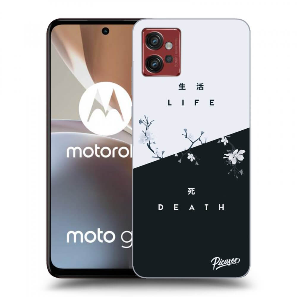 Picasee fekete szilikon tok az alábbi mobiltelefonokra Motorola Moto G32 - Life - Death