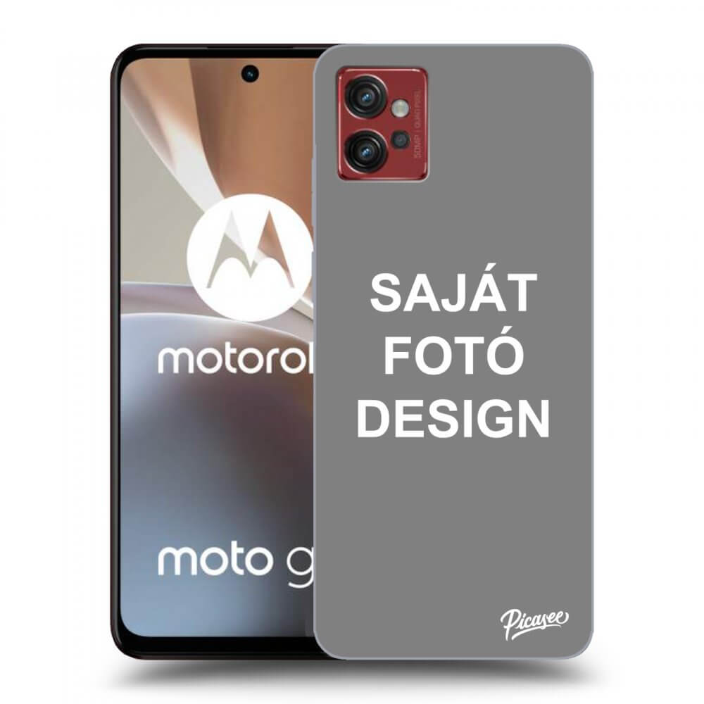 Picasee átlátszó szilikon tok az alábbi mobiltelefonokra Motorola Moto G32 - Saját fotó/motívum