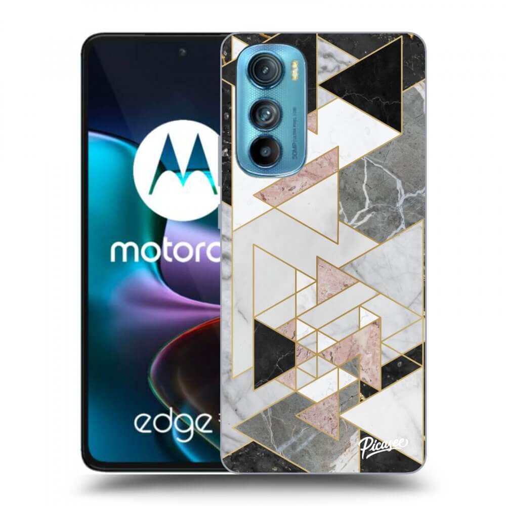 Picasee fekete szilikon tok az alábbi mobiltelefonokra Motorola Edge 30 - Light geometry