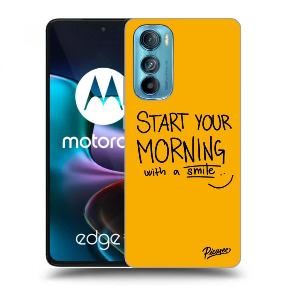 Picasee átlátszó szilikon tok az alábbi mobiltelefonokra Motorola Edge 30 - Smile