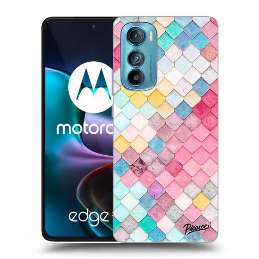 Picasee fekete szilikon tok az alábbi mobiltelefonokra Motorola Edge 30 - Colorful roof