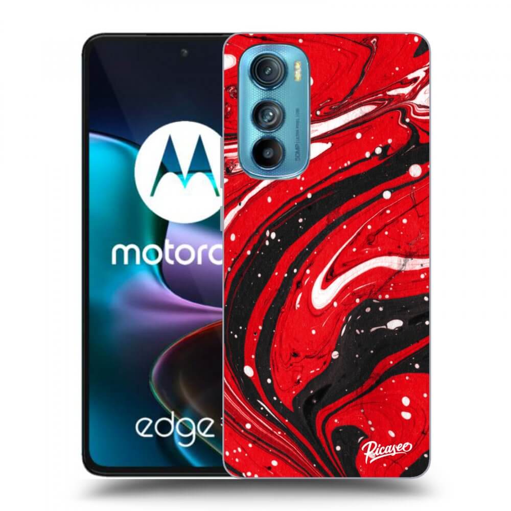 Picasee fekete szilikon tok az alábbi mobiltelefonokra Motorola Edge 30 - Red black