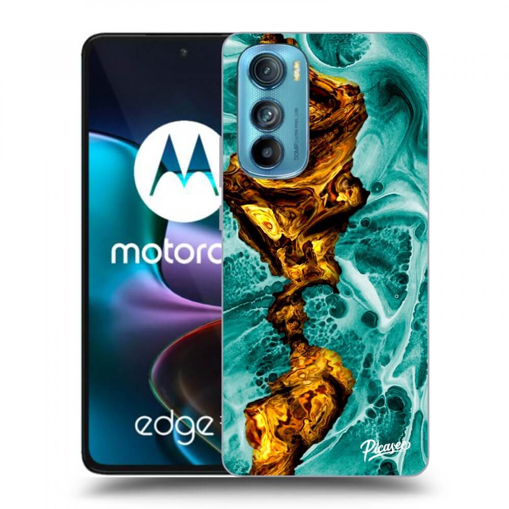 Picasee átlátszó szilikon tok az alábbi mobiltelefonokra Motorola Edge 30 - Goldsky
