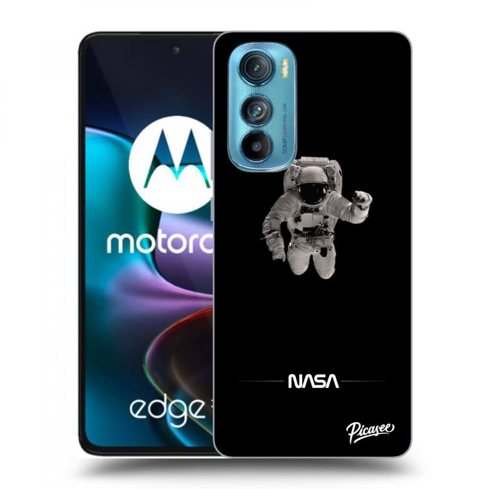 Picasee fekete szilikon tok az alábbi mobiltelefonokra Motorola Edge 30 - Astronaut Minimal
