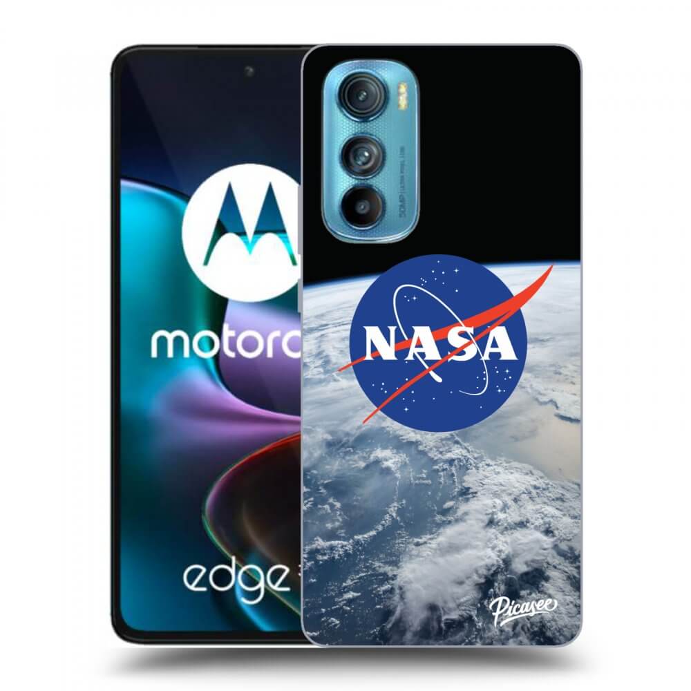 Picasee fekete szilikon tok az alábbi mobiltelefonokra Motorola Edge 30 - Nasa Earth