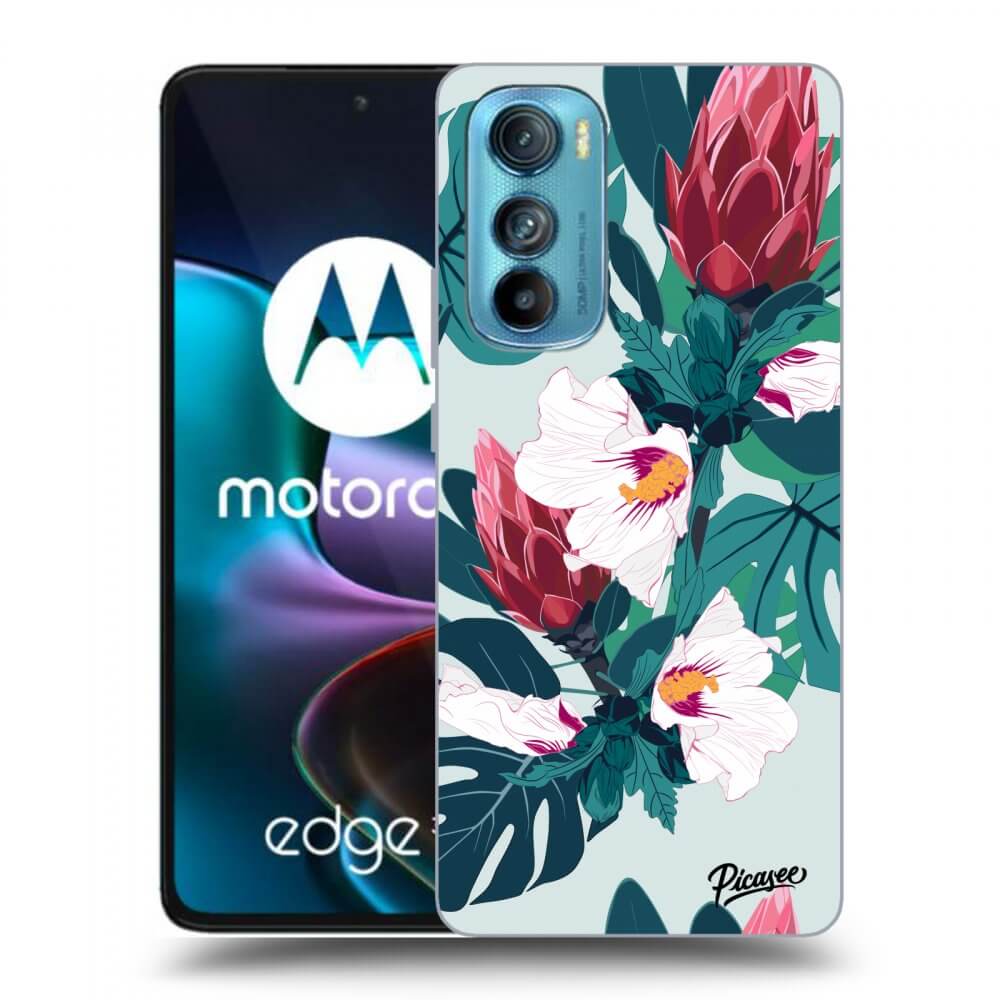 Picasee átlátszó szilikon tok az alábbi mobiltelefonokra Motorola Edge 30 - Rhododendron