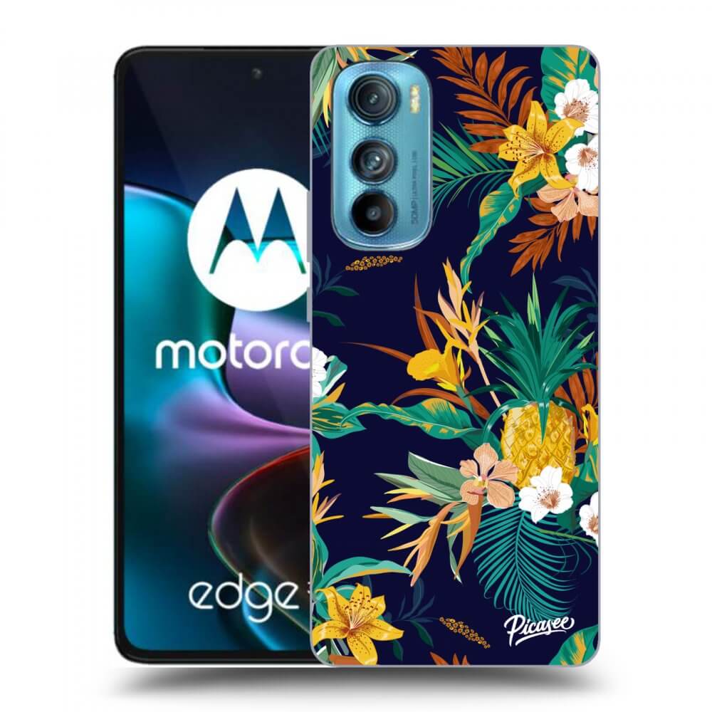 Picasee fekete szilikon tok az alábbi mobiltelefonokra Motorola Edge 30 - Pineapple Color