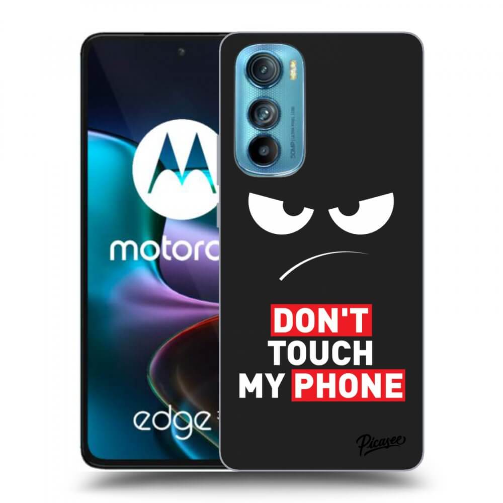 Picasee fekete szilikon tok az alábbi mobiltelefonokra Motorola Edge 30 - Angry Eyes - Transparent