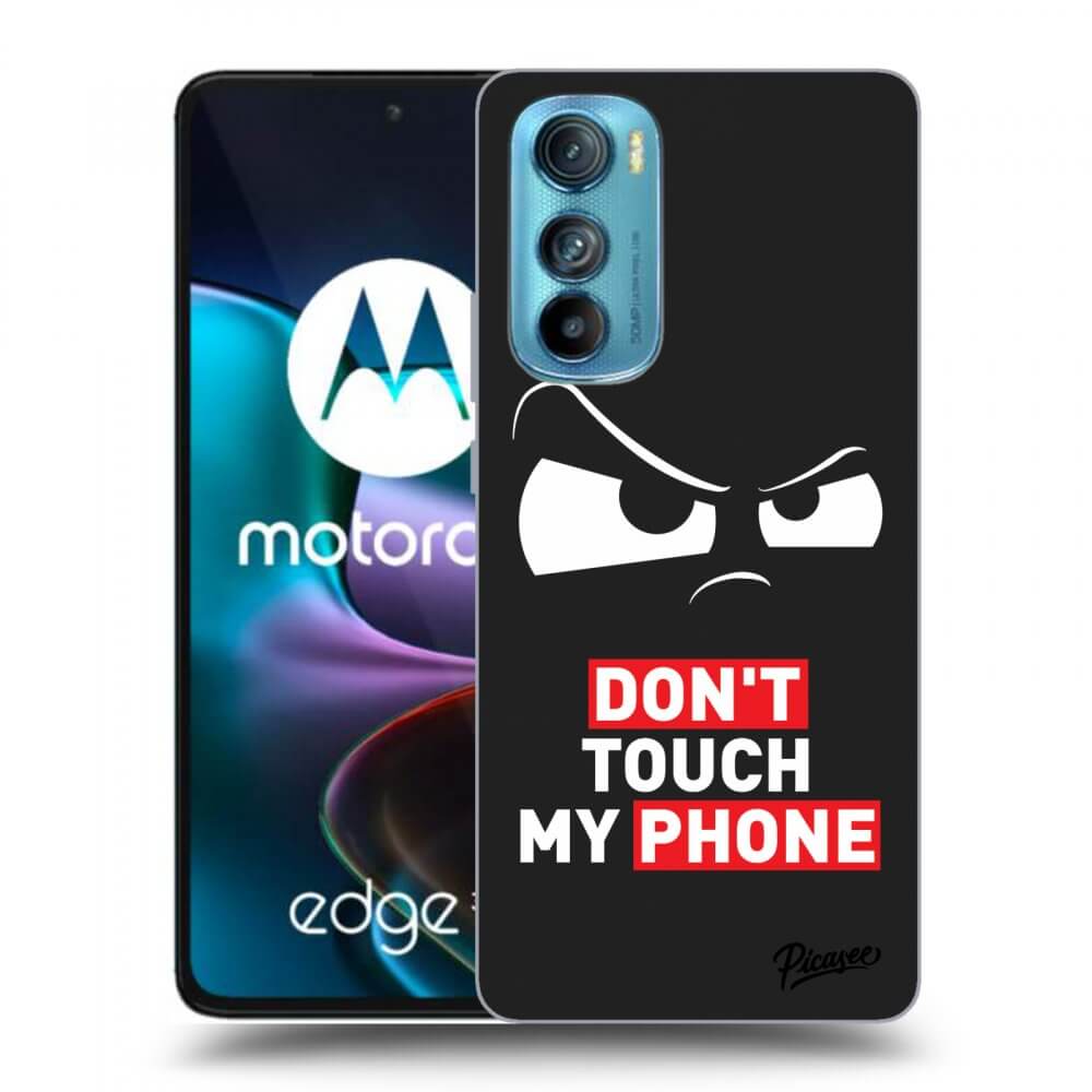 Picasee fekete szilikon tok az alábbi mobiltelefonokra Motorola Edge 30 - Cloudy Eye - Transparent