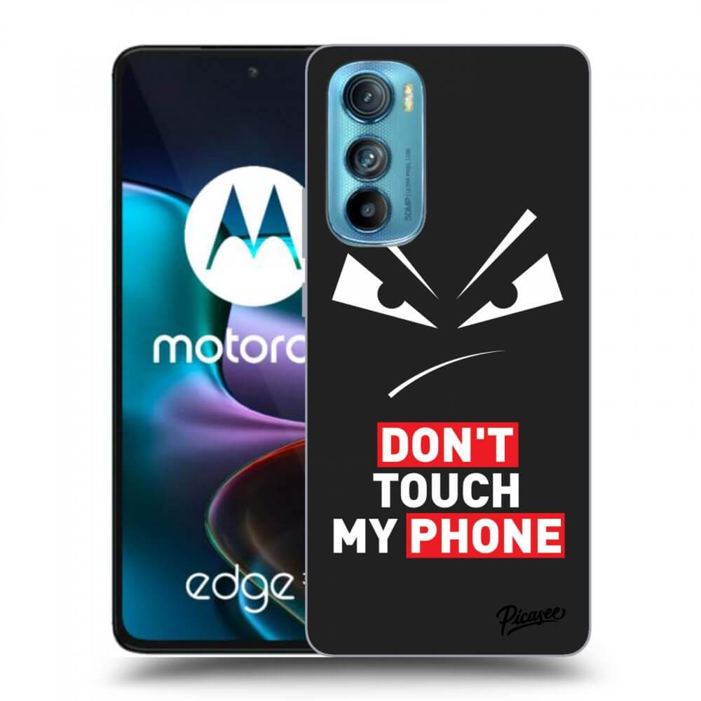 Picasee fekete szilikon tok az alábbi mobiltelefonokra Motorola Edge 30 - Evil Eye - Transparent