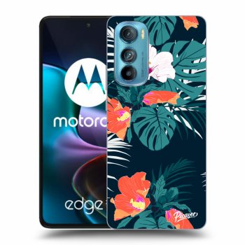 Picasee fekete szilikon tok az alábbi mobiltelefonokra Motorola Edge 30 - Monstera Color
