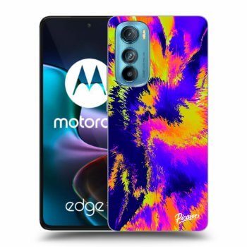 Picasee fekete szilikon tok az alábbi mobiltelefonokra Motorola Edge 30 - Burn