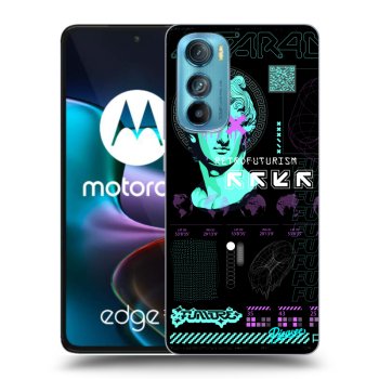 Picasee fekete szilikon tok az alábbi mobiltelefonokra Motorola Edge 30 - RETRO