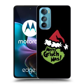 Picasee fekete szilikon tok az alábbi mobiltelefonokra Motorola Edge 30 - Grinch 2