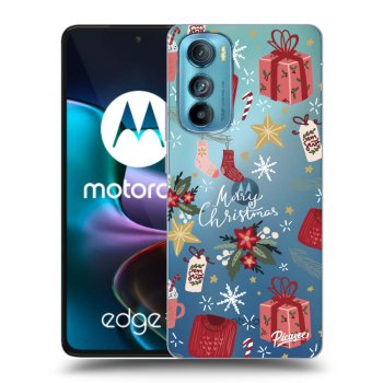 Picasee átlátszó szilikon tok az alábbi mobiltelefonokra Motorola Edge 30 - Christmas