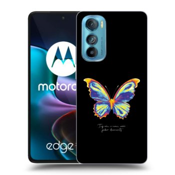 Picasee fekete szilikon tok az alábbi mobiltelefonokra Motorola Edge 30 - Diamanty Black