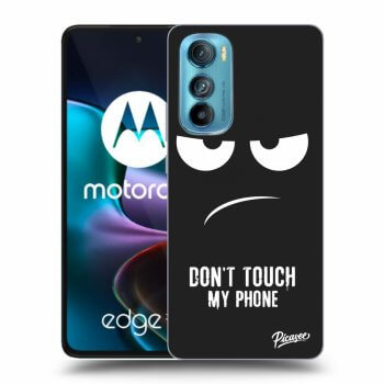 Picasee fekete szilikon tok az alábbi mobiltelefonokra Motorola Edge 30 - Don't Touch My Phone