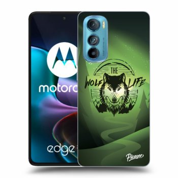 Picasee fekete szilikon tok az alábbi mobiltelefonokra Motorola Edge 30 - Wolf life