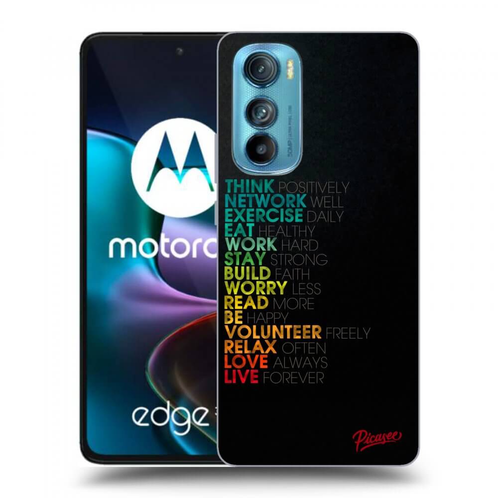 Picasee átlátszó szilikon tok az alábbi mobiltelefonokra Motorola Edge 30 - Motto life