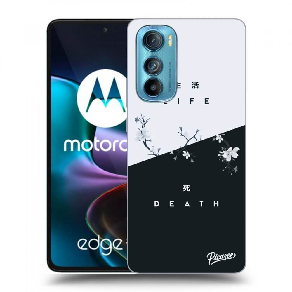 Picasee fekete szilikon tok az alábbi mobiltelefonokra Motorola Edge 30 - Life - Death