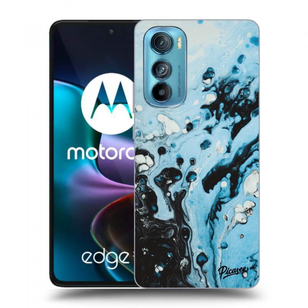 Picasee fekete szilikon tok az alábbi mobiltelefonokra Motorola Edge 30 - Organic blue