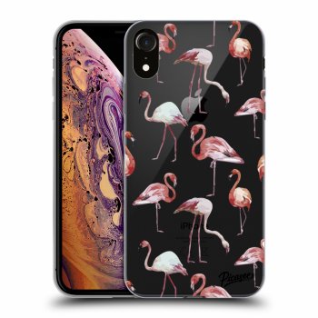 Picasee átlátszó szilikon tok az alábbi mobiltelefonokra Apple iPhone XR - Flamingos
