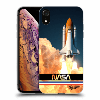 Picasee fekete szilikon tok az alábbi mobiltelefonokra Apple iPhone XR - Space Shuttle