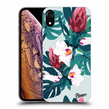 Picasee átlátszó szilikon tok az alábbi mobiltelefonokra Apple iPhone XR - Rhododendron