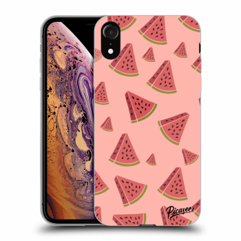 Picasee fekete szilikon tok az alábbi mobiltelefonokra Apple iPhone XR - Watermelon