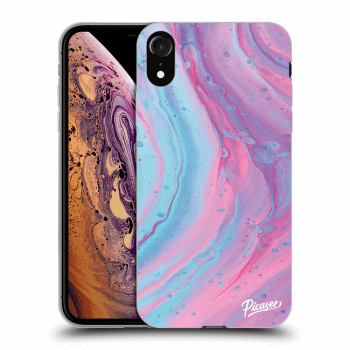 Szilikon tok erre a típusra Apple iPhone XR - Pink liquid