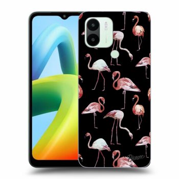 Picasee fekete szilikon tok az alábbi mobiltelefonokra Xiaomi Redmi A1 - Flamingos