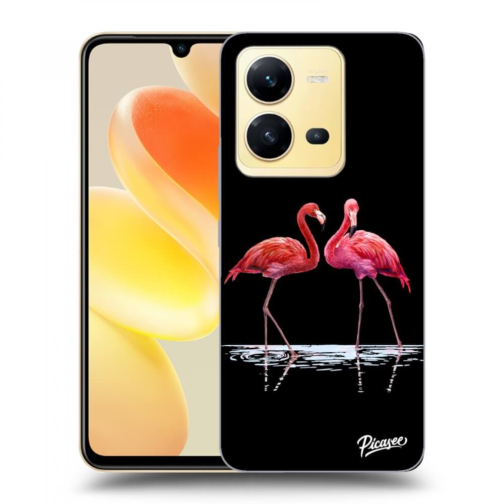 Picasee ULTIMATE CASE Vivo X80 Lite - készülékre - Flamingos couple