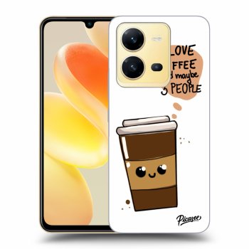 Szilikon tok erre a típusra Vivo X80 Lite - Cute coffee