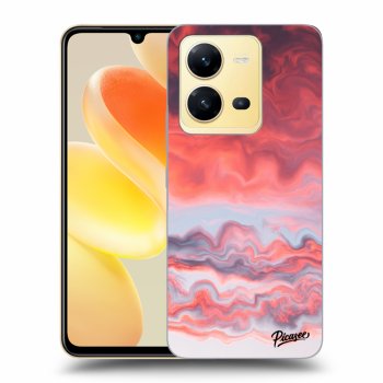 Szilikon tok erre a típusra Vivo X80 Lite - Sunset