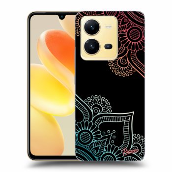 Szilikon tok erre a típusra Vivo X80 Lite - Flowers pattern