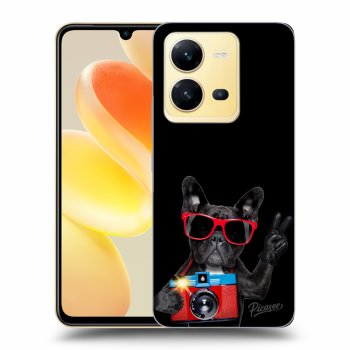 Szilikon tok erre a típusra Vivo X80 Lite - French Bulldog