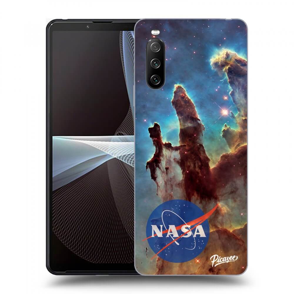 Picasee fekete szilikon tok az alábbi mobiltelefonokra Sony Xperia 10 III - Eagle Nebula
