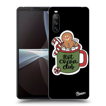 Picasee fekete szilikon tok az alábbi mobiltelefonokra Sony Xperia 10 III - Hot Cocoa Club