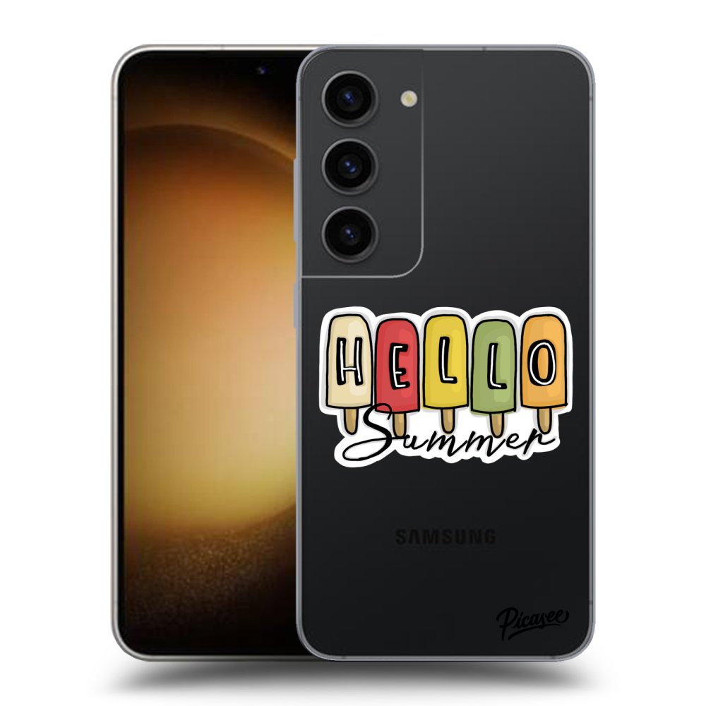 Picasee átlátszó szilikon tok az alábbi mobiltelefonokra Samsung Galaxy S23 5G - Ice Cream